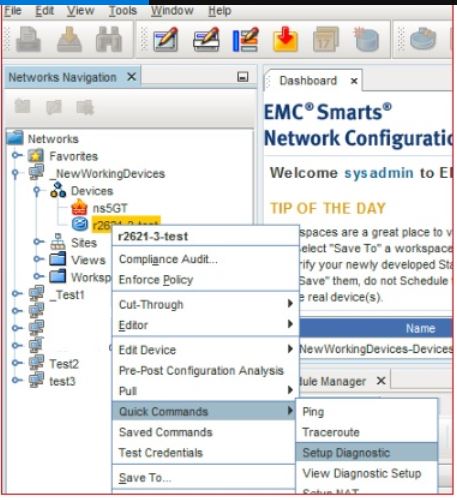 Image of partial screenshot of EMC Smarts UI