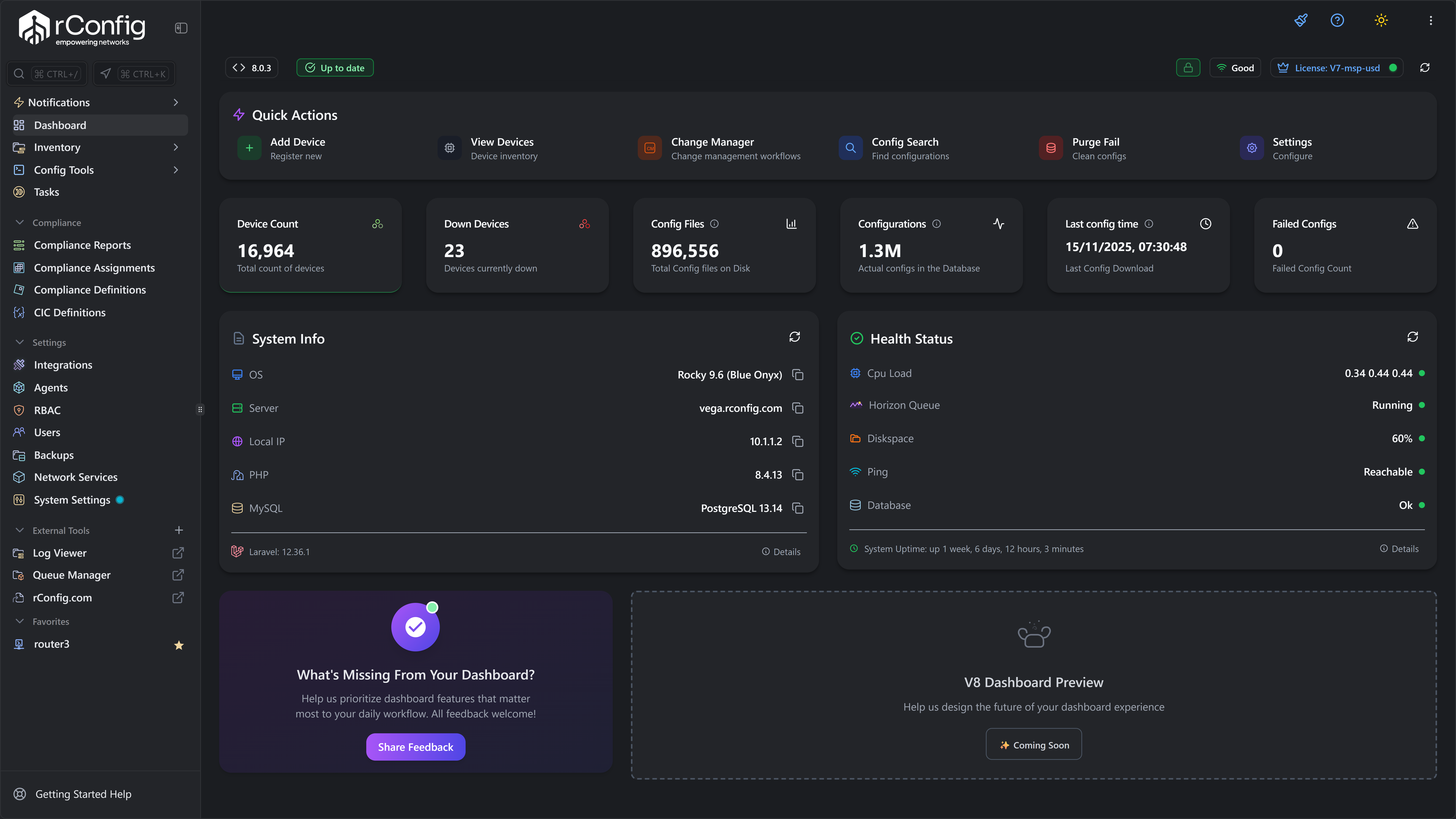 Background dashboard